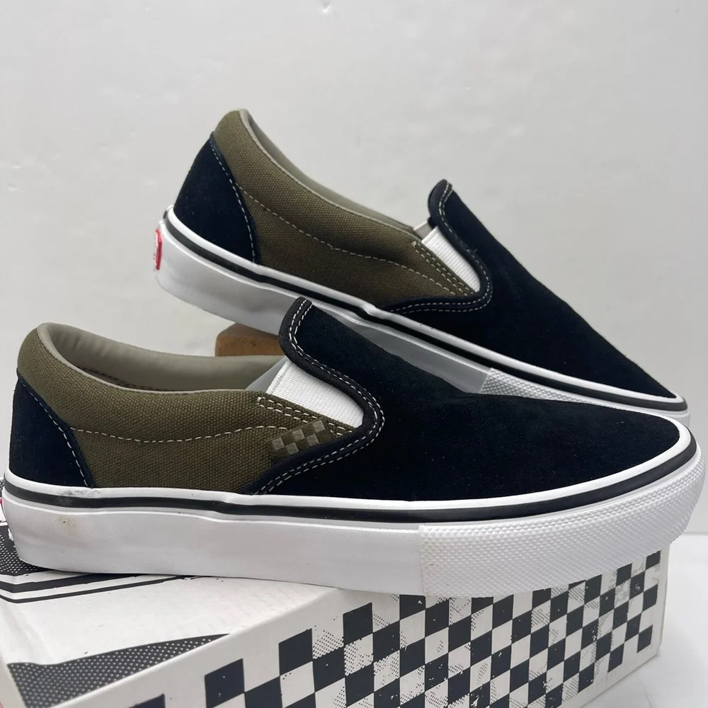 Vans WMNS Skate Slip-On
Black Olive Sneakers 
VN0A5FCAB1V - Picture 11 of 16